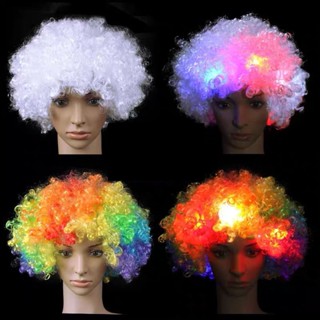 Peruca Bleck Multicor Com Led Sintético Festa Carnaval Fantasias