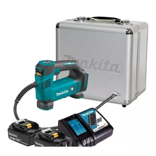 Compressor De Ar 2 Baterias 18v 5ah Dmp180 Makita E Maleta