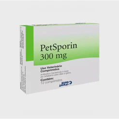 Petsporin 300mg 12 Comprimidos para Cães e Gatos Mundo Animal