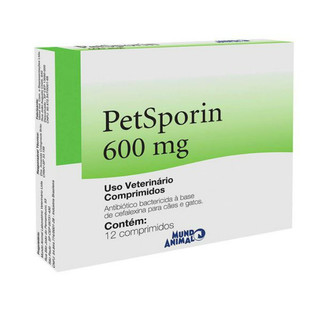 Petsporin 600mg 12 Comprimidos para Cães e Gatos Mundo Animal em Oferta na Shopee