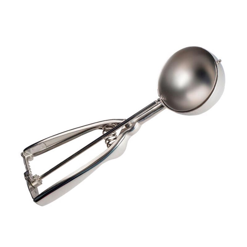 Colher Pegador De Sorvete Com Ejetor Manual Em Aço Inox Tipo Bola Concha Sorveteria Prático em Oferta na Shopee