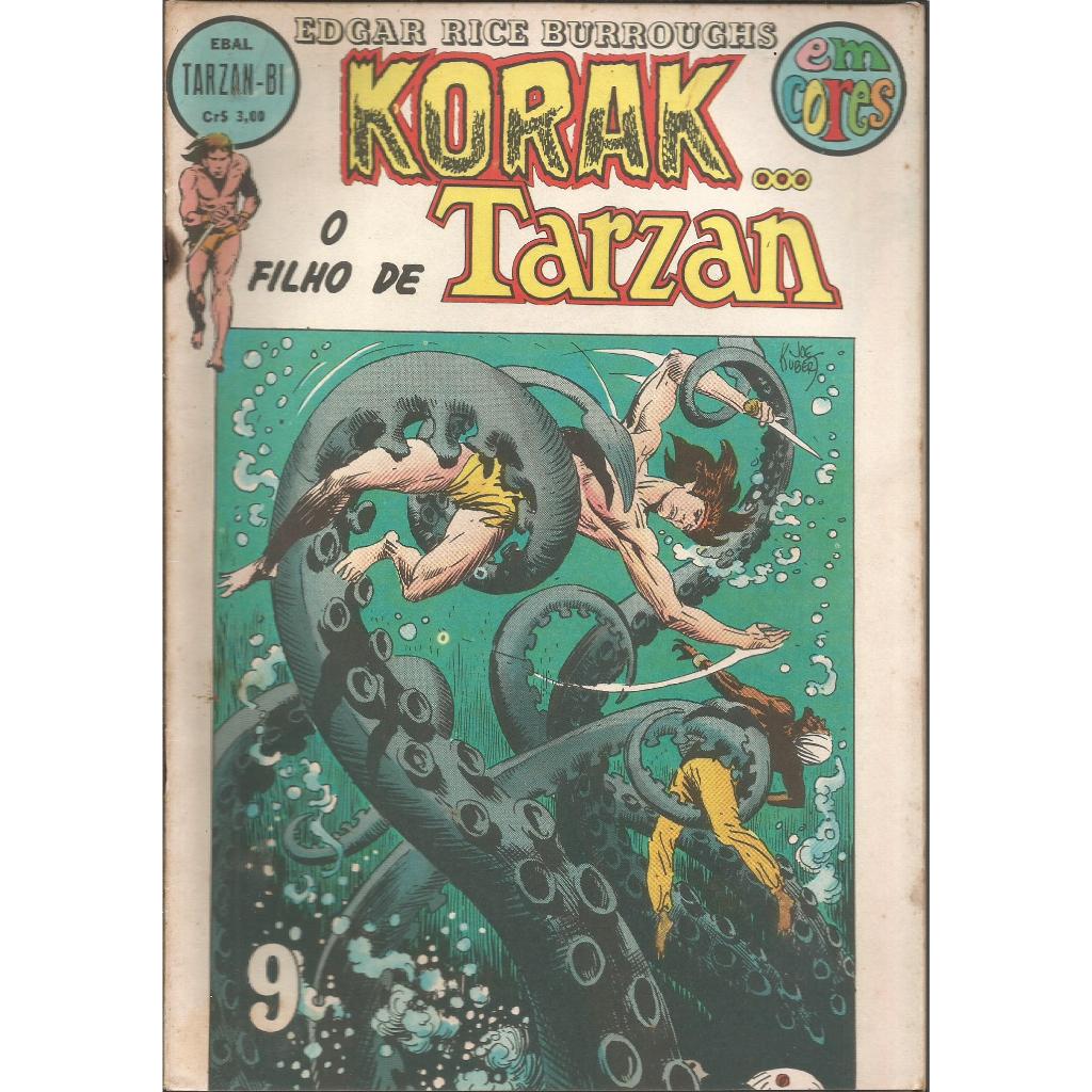 Hq Korak O Filho De Tarzan 09 Em Cores Editora Ebal
