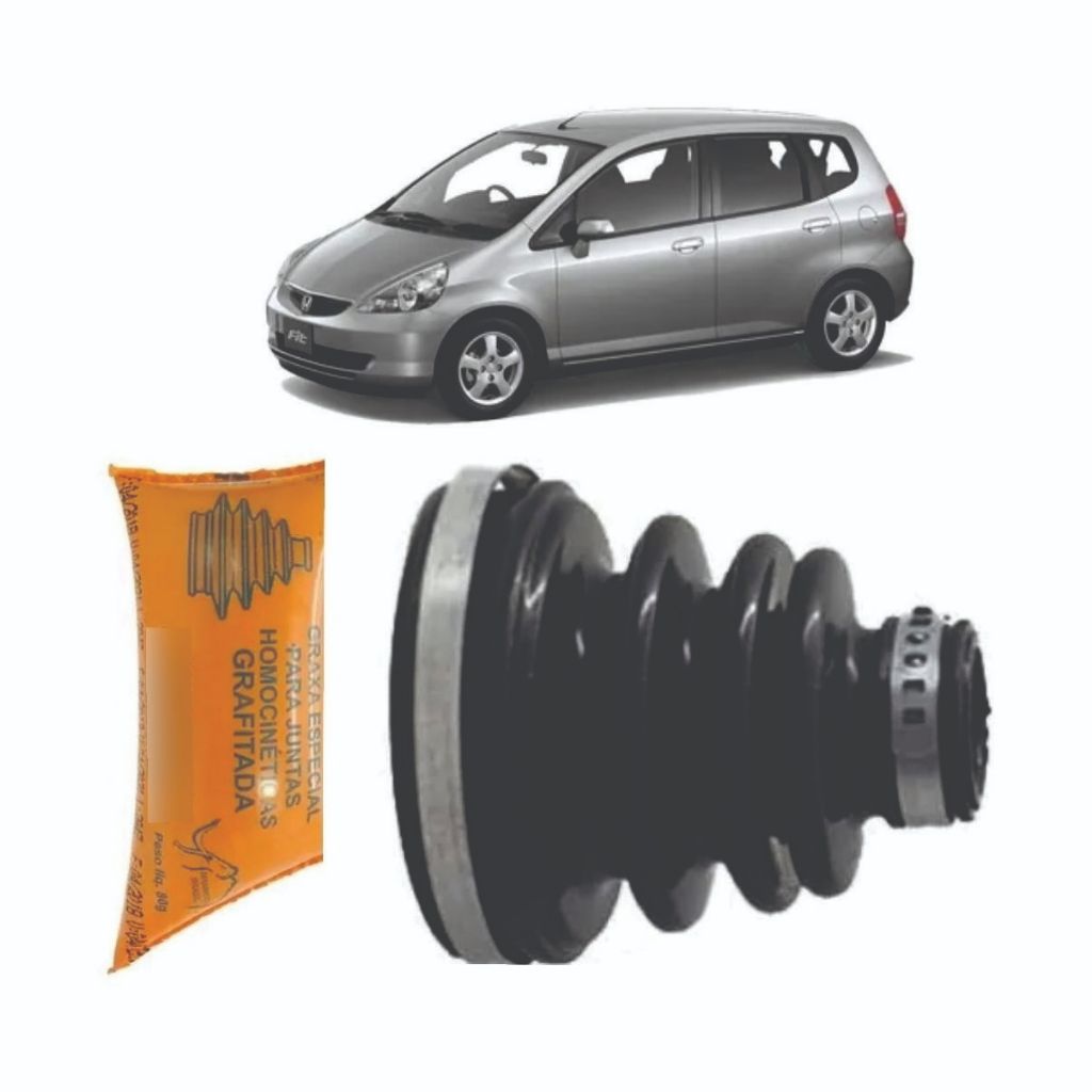 Par Coifa Semi Eixo Lado Cambio Honda Fit 2003 2004 2005 06 44017SSA000