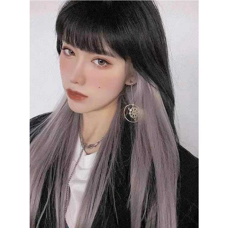 Mecha sintética de cabelo colorida tic tac