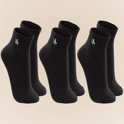 Kit Com 3 Pares Meias Unissex Lupo Sport Esportiva Cano Curto Plus Size Até O 48
