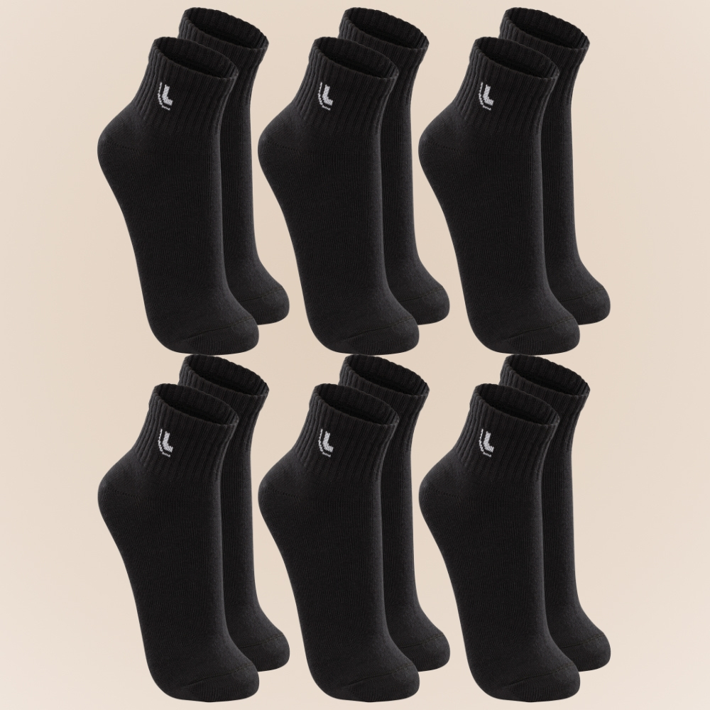 Kit Com 6 Pares Meias Unissex Lupo Sport Esportiva Cano Curto Plus Size Até O 48 - Men Clothes