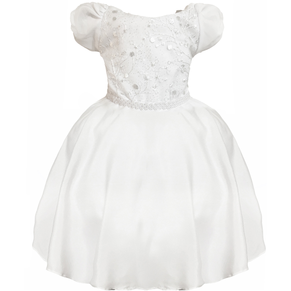 Vestido Formatura Branco Infantil Aniversário Daminha Batizado Festa Casamento Princesa Veneza