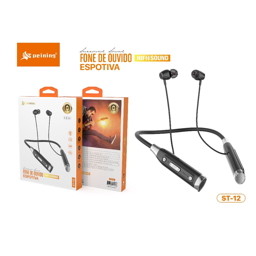 PEINING FONE DE OUVIDO SEM FIO ST-12 - Audio