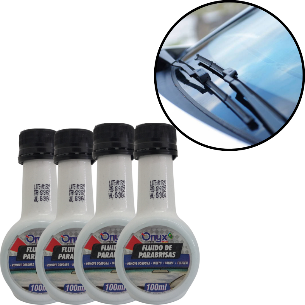 4 Fluidos de Limpa Para-Brisas On-018 100ml Original Onyx em Oferta na Shopee