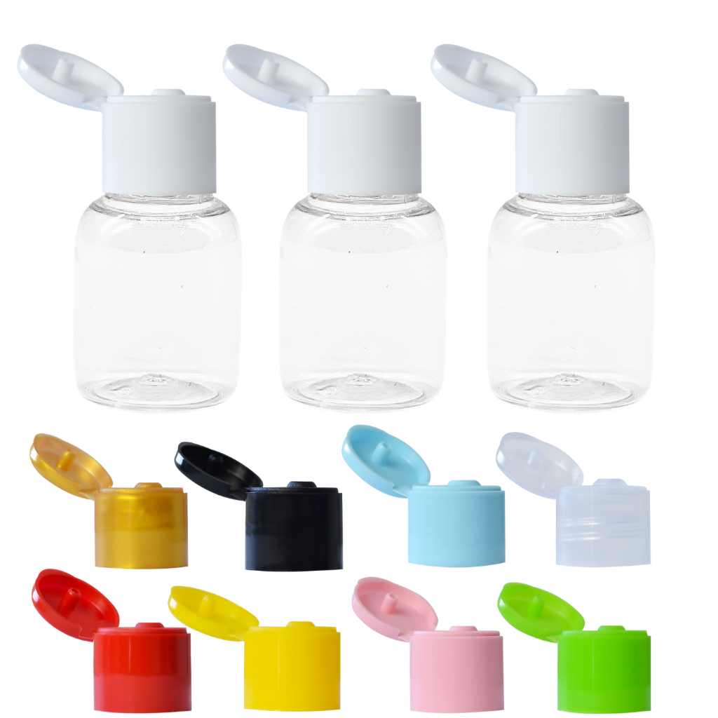 50 Frascos Plástico 10ml Com Tampa Fliptop P/ Produtos e Alimentos