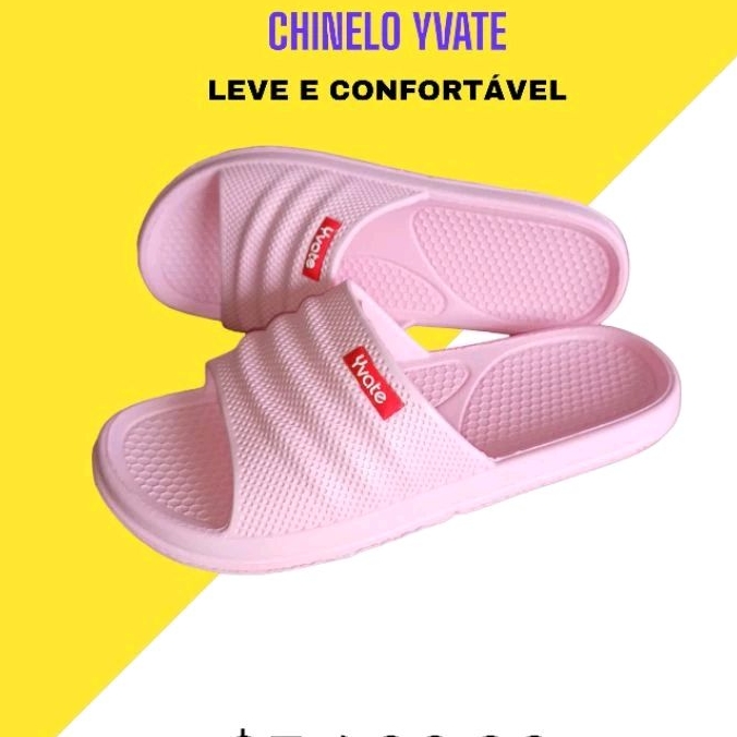 Chinelo Sandália Massageador Nuvem Slide Yvate Super Leve e Confortável Unissex Rosa Bebe em Oferta na Shopee