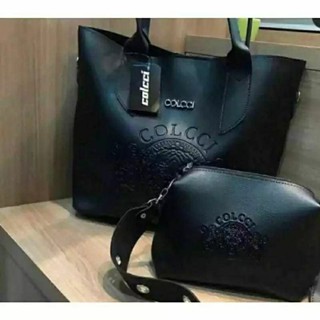 Kit Bolsa Feminina Sacola + Bolsa Pequena com Alça Transversal Envio Imediato