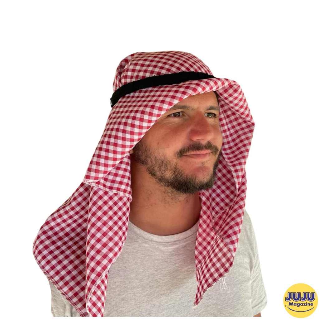 Sheik Àrabe Catar Hijab em Oferta na Shopee