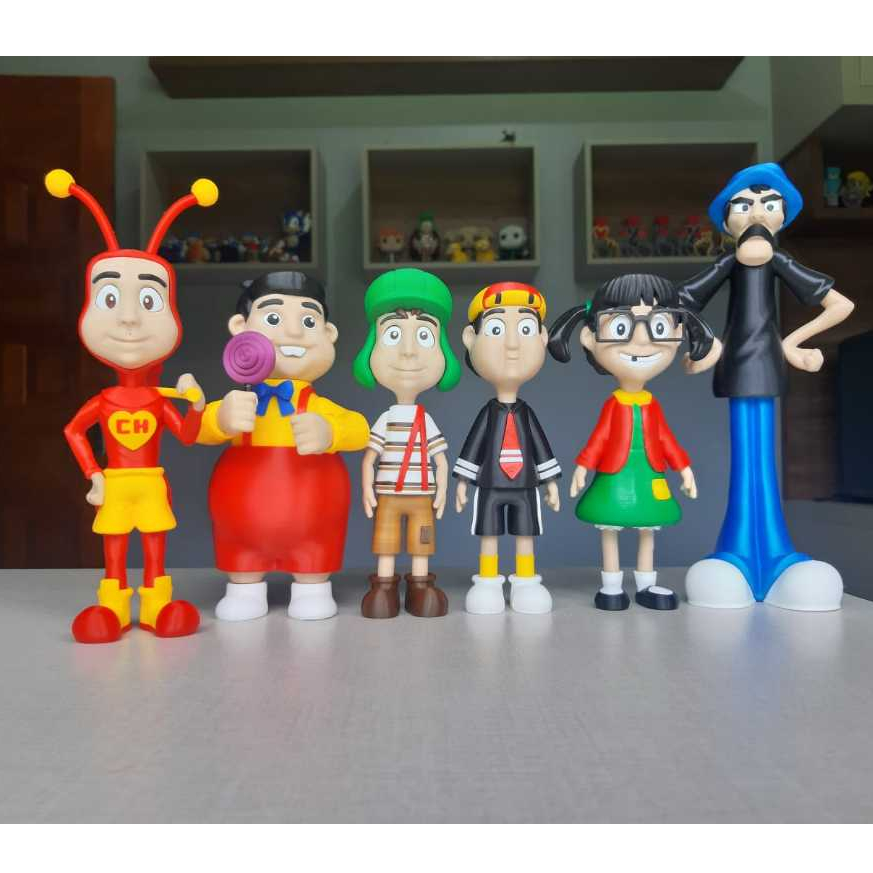 Turma do Chaves - Chaves - Kiko - Chiquinha - Impressão 3D