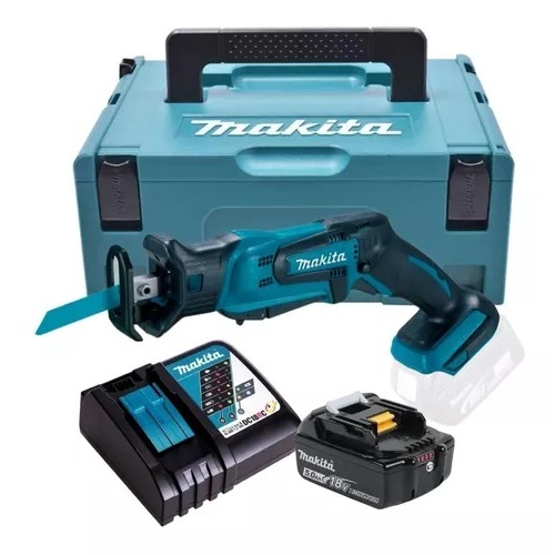 Serra Sabre Bateria 18v 5ah Makita Djr185z Carregador RapidoMaleta
