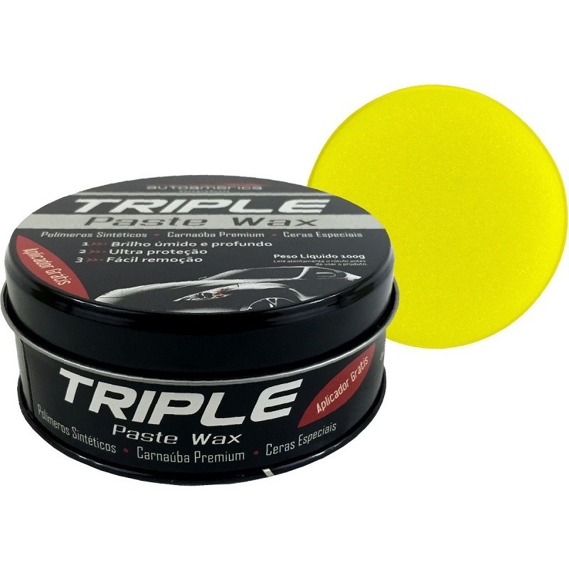 Cera em Pasta Pasta Tripla Cera 100g c/ Aplicador Autoamerica