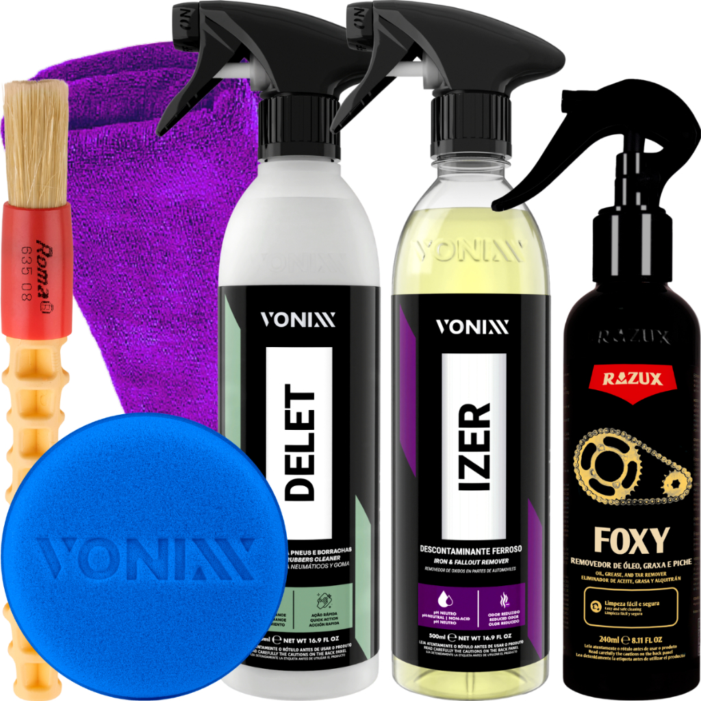 Delet Limpador de Borracha Izer Descontaminante Foxy Desengraxante de Correntes Vonixx em Oferta na Shopee