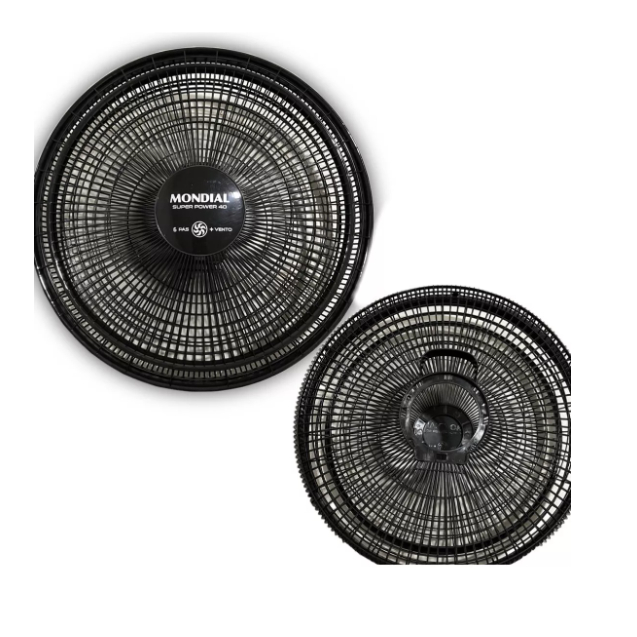 Par Grades Ventilador Mondial 40cm V-40 VSP-40 Preto Original