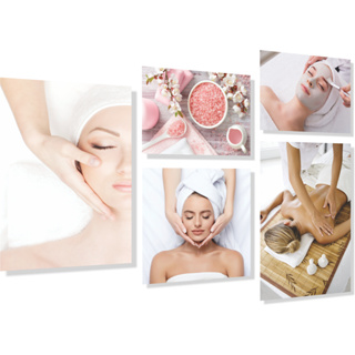 Kit 5 Quadros Decorativos Placas - Spa - Estética - Beleza - Sala Casa Quarto Sala em Oferta na Shopee