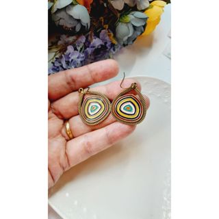 Brincos Boho em Cor Ouro Antigo