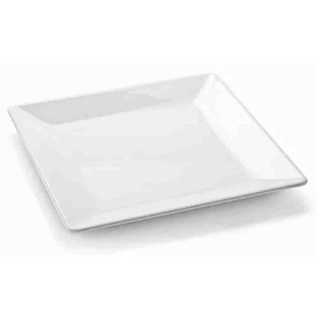 Prato Raso branco Quadrado Melamina Pequeno 20cm Restaurante em Oferta na Shopee