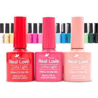 Esmalte Em Gel Uv/led Soak-Off Real Love Linha Light - 8ML