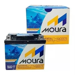 Bateria moto 5Ah Moura Biz 125 CG Fan 125 CG 160 FAN XRE 300