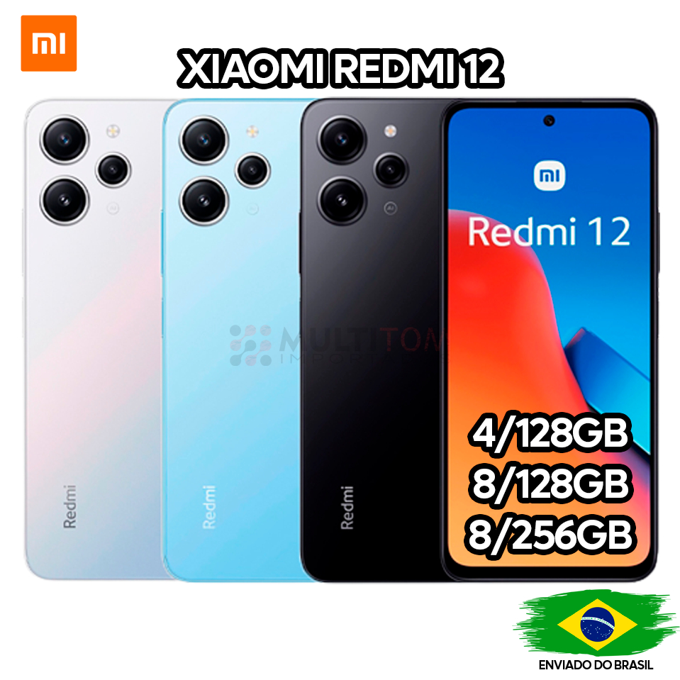 Xiaomi Redmi 12 256/8GB 128/8GB 128/4GB Ram - Versão Global