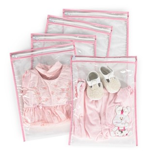 Kit 6 saquinho organizador mochila mala maternidade bolsa escola creche bebê infantil