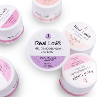 Gel Sculpting Com Glitter - Gel Uv/Led 15ml - Real Love