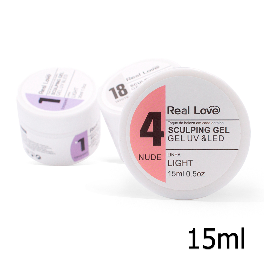 Gel de Alongamento 15ml - Linha Light - Real Love em Oferta na Shopee