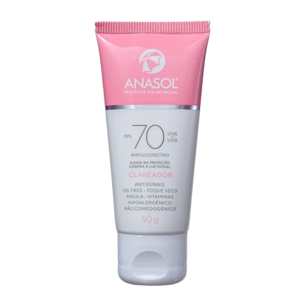 ANASOL PROTETOR SOLAR FACIAL FPS70 CLAREADOR 60G.