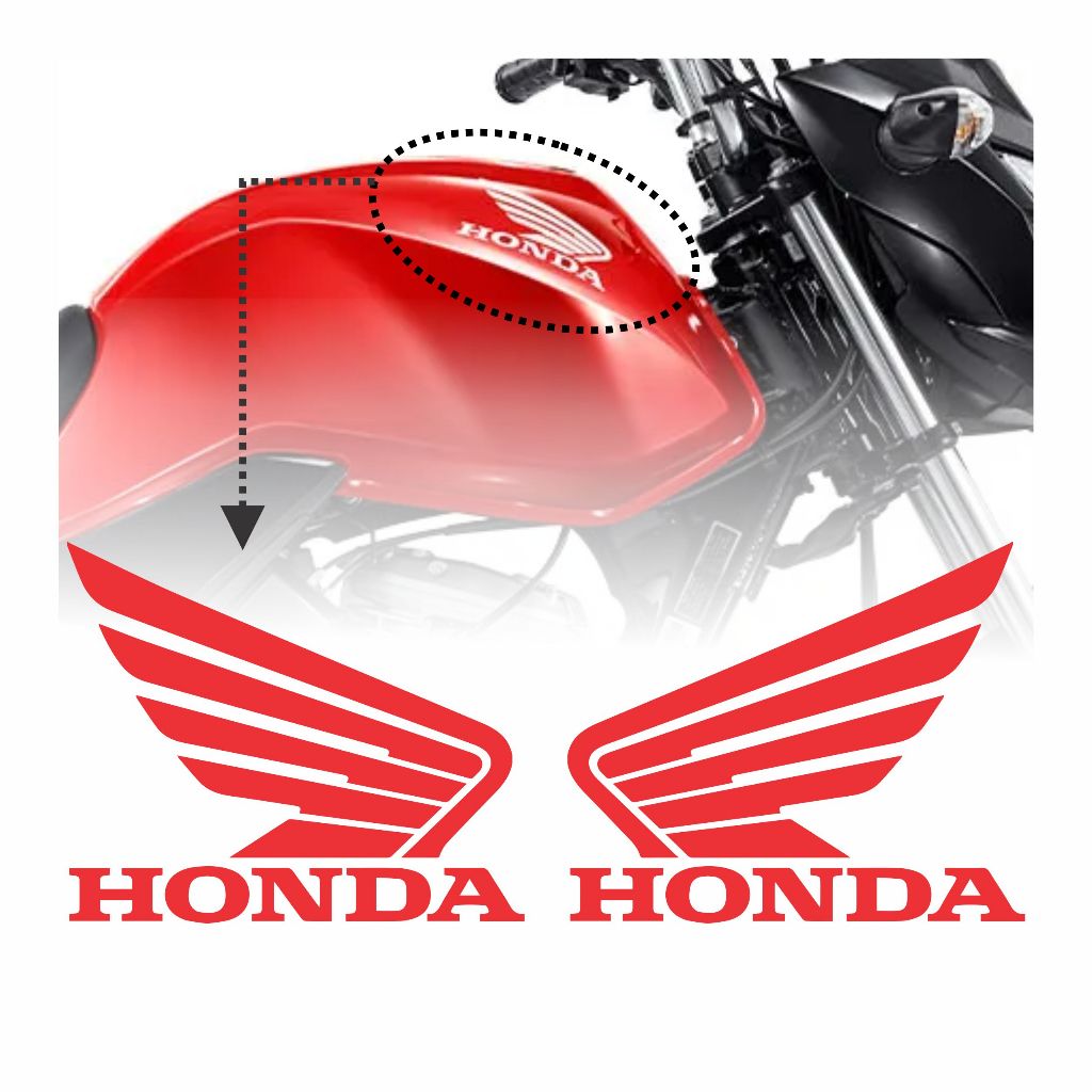 Adesivo Completo Asa Tanque Honda 2014 A 2018 Titan 125 150 em Oferta na Shopee