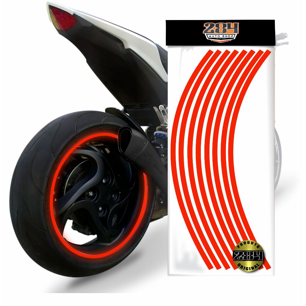 Friso Refletivo Vermelho Azul Preto Branco Roda Moto Carro Filete Adesivo Auto Colante Friso Refletivo Vermelho Azul Preto Branco Roda Moto Carro Filete Adesivo Auto Colante