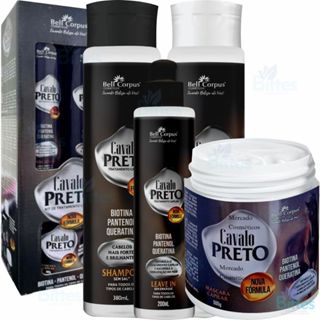 Kit Crescimento Cavalo Preto Bell Corpus Hidratação Capilar em Oferta na Shopee