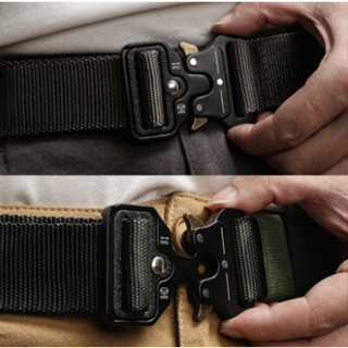 Detalhes do Moda Cinto Largo Masculino Nylon Fivela Liga de Zinco e Engate Rápido