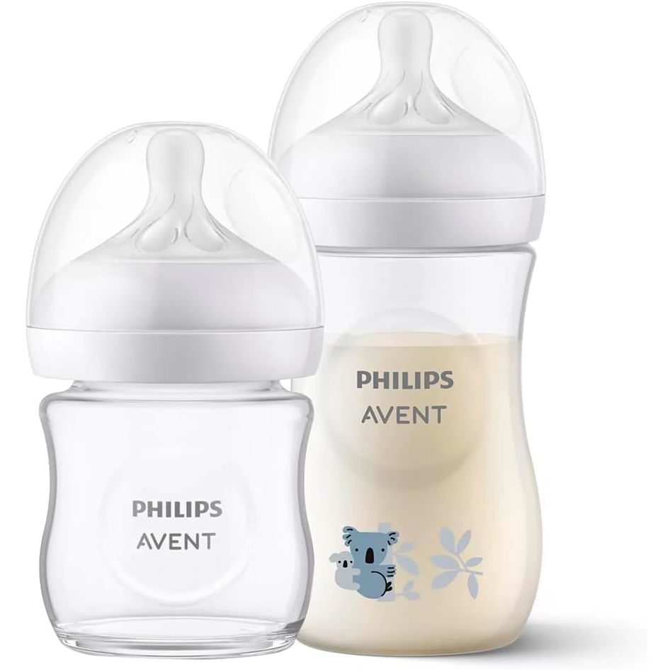 Kit 2 Mamadeira Avent Petala 125ml/260ml Transparente e Coala - Philips Avent
