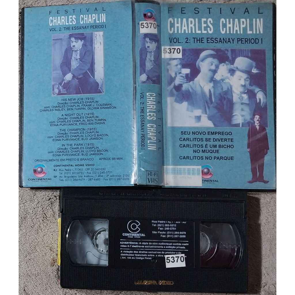 vhs original festival charles chaplin vol. 2