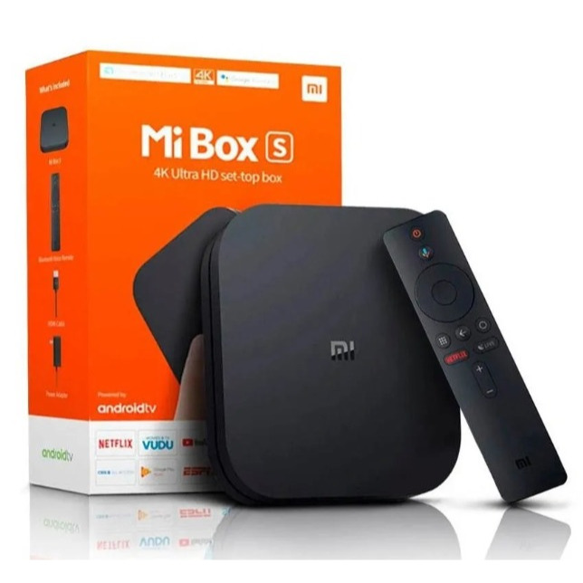 Xiaomi MiBox S - 4K - Full HD - Com Comando de Voz Transformar a TV em Smart