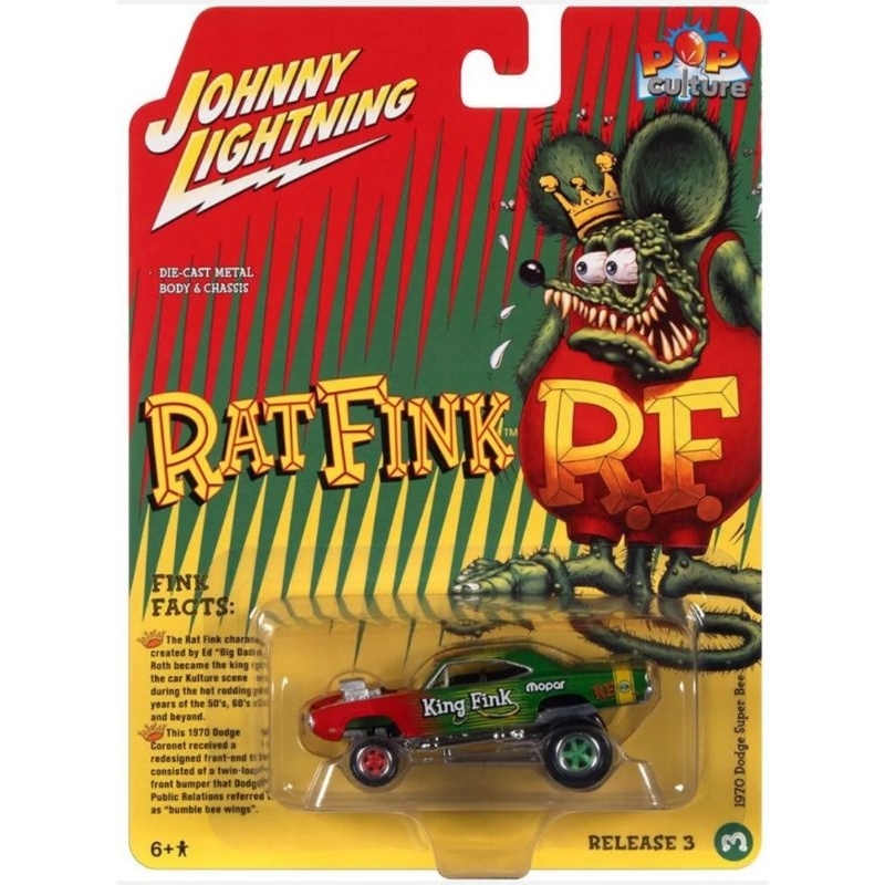 Johnny Lightning Rat Fink 1970 Dodge Super Bee
