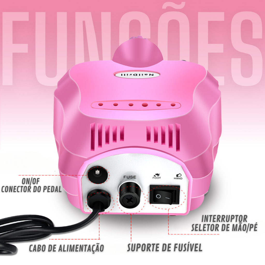 Lixadeira Motor Porquinho Elétrica Profissional Bivolt Envio Imediato