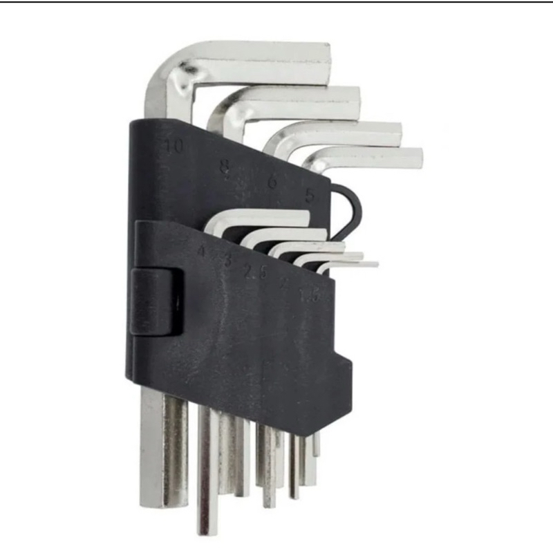 Jogo de Chave Allen Curta 9 Peças Aço Cromo Vanadium 1,5 A 10MM em Oferta na Shopee