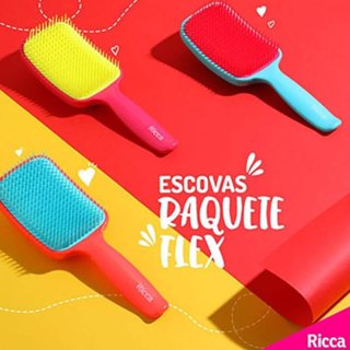 Ricca Escova Raquete Flex Azul