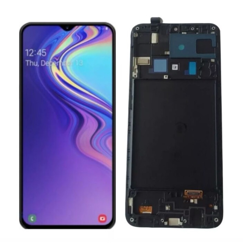 Display Frontal Touch Lcd Galaxy Samsung A20 A205 Com Aro
