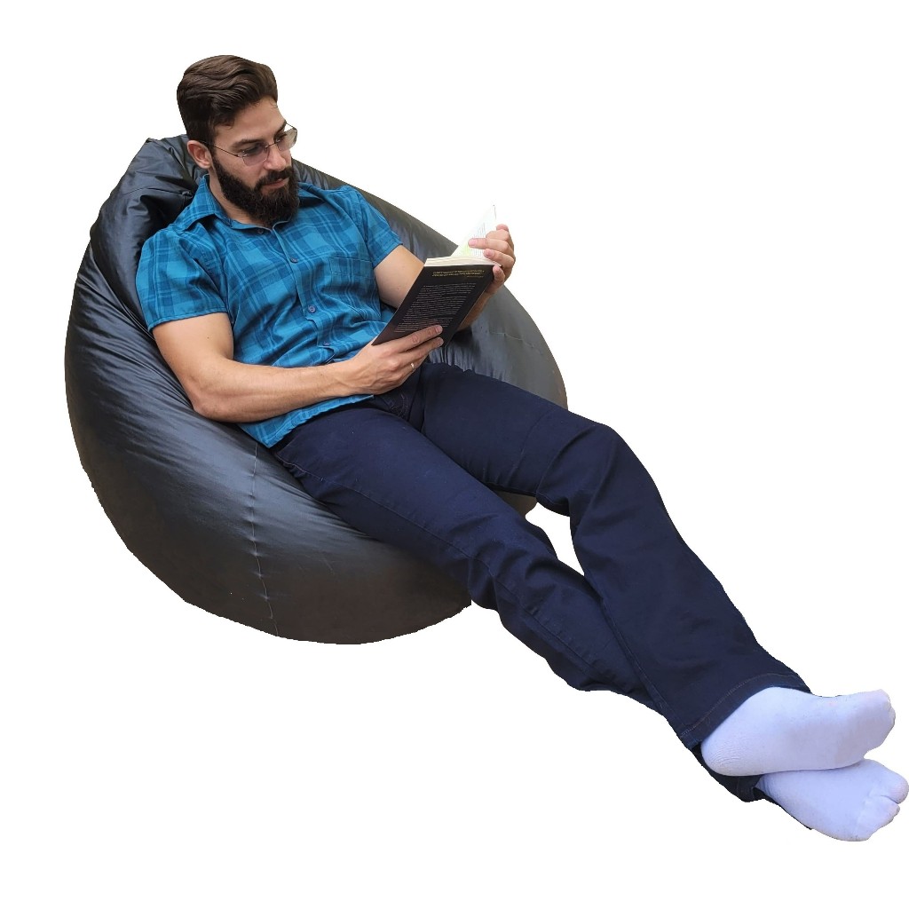 Capa Puff resistente VAZIO macio descanso grande couro pêra maça redondo gota sala corino decoração