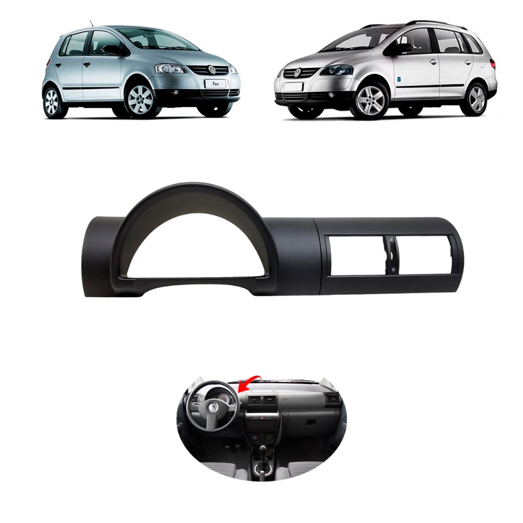 Moldura Do Painel Fox Spacefox 2008/2009 Preto Original Vw em Oferta na Shopee