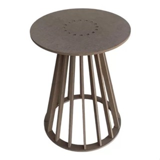 Mesa Cone Mdf P Decoração Sala Mdf Cru Vazada em Oferta na Shopee