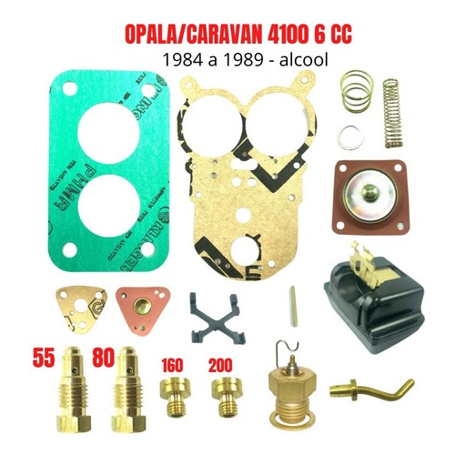 Reparo Carburador Solex Opala Caravan 4100 6cc Alcool 84/89