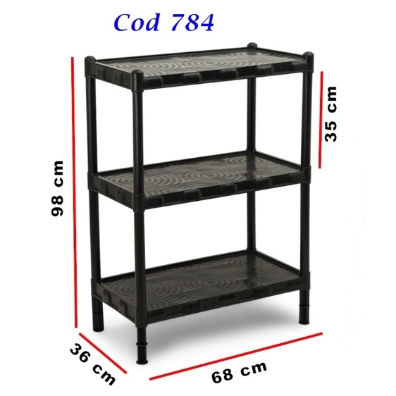 Prateleira de Plástico Preta: Onde Comprar | BuscaProdutos