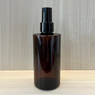 Kit 03 Frasco pet âmbar com válvula spray preta 200ml